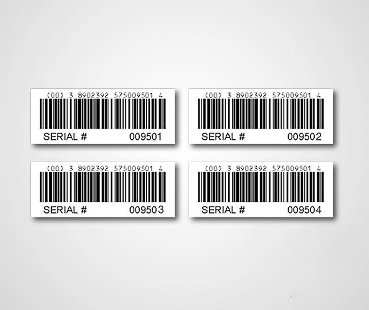 Tem nhãn số nhảy dữ liệu biến đổi thông dụng trên thị trường